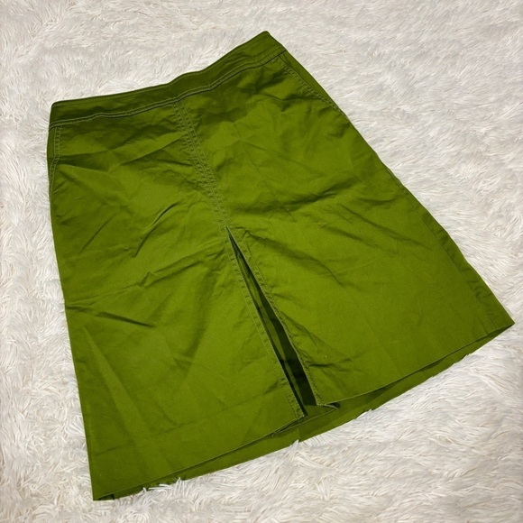 Talbots Dresses & Skirts - Talbots Kelly Olive Green front slit Business Skirt Woman’s Size OP